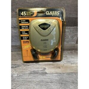 Vintage Classic CL402 Portable Silver CD Player ~ New - Sealed